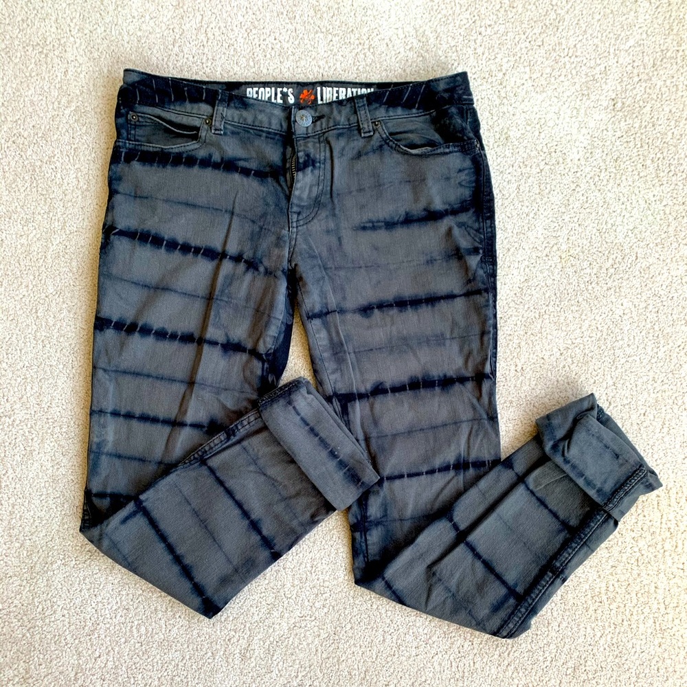 People’s Liberation tie dye grey jeans, 28